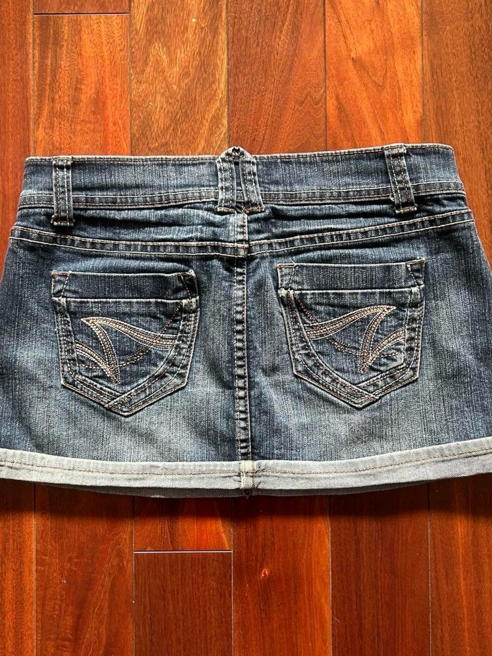 Y2K Denim Micro Mini Skirt